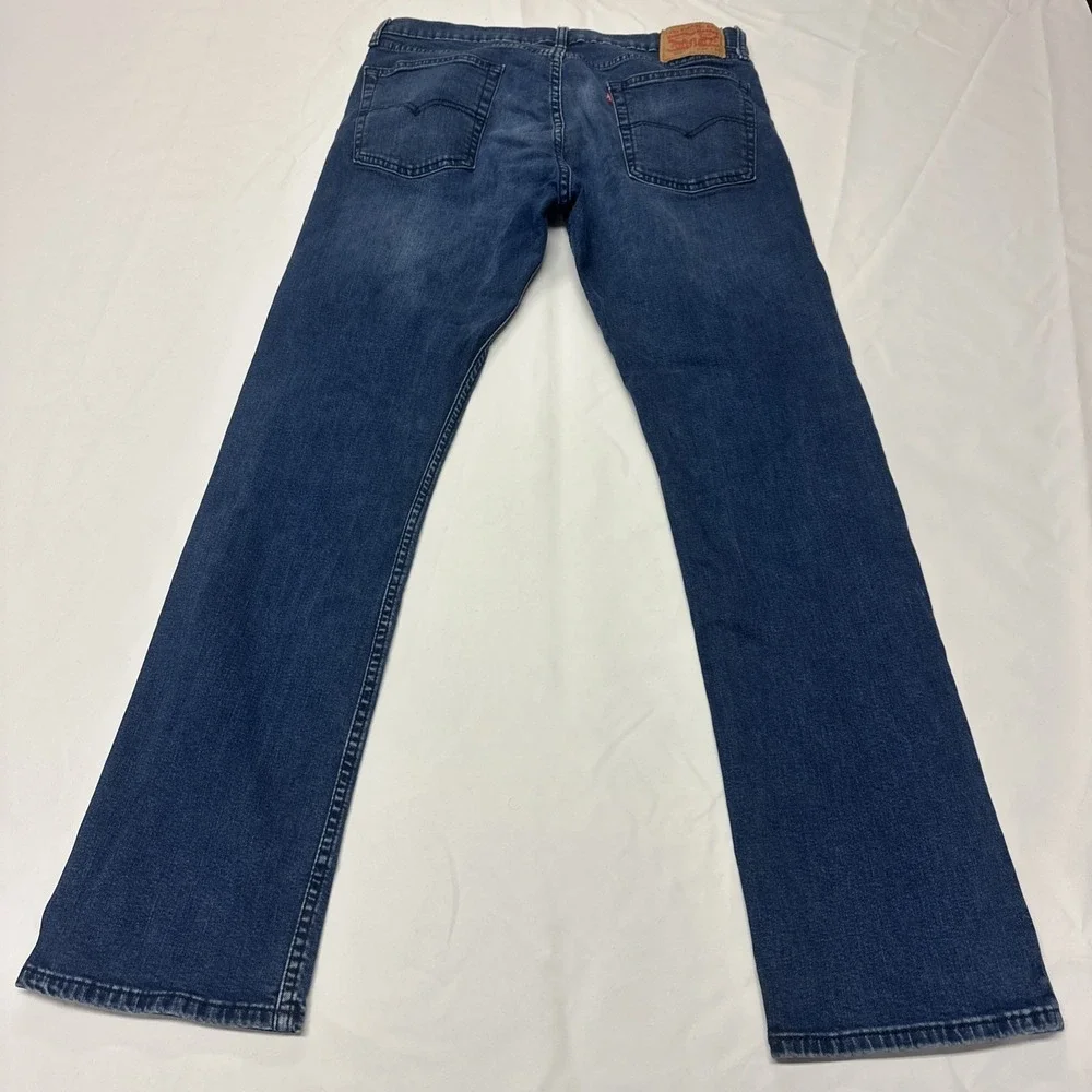 Levi's 513 Jeans Mens 36x30 Blue Dark‎ Wash